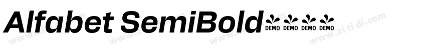 Alfabet SemiBold字体转换
